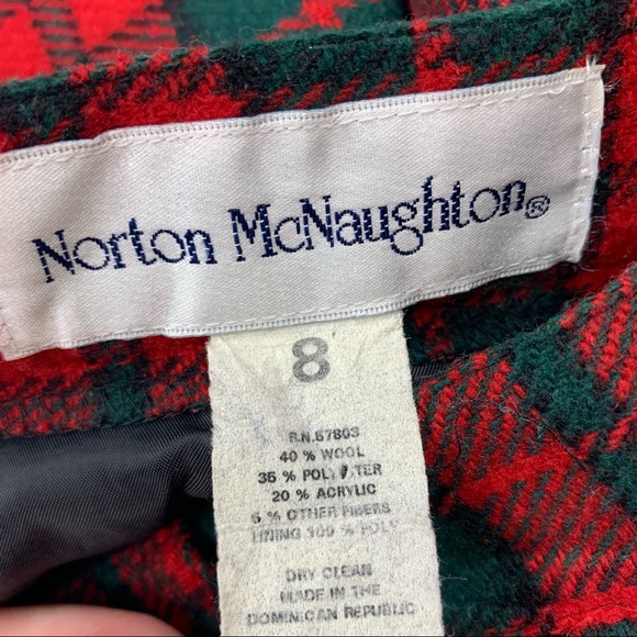 Vintage Norton McNaughton Wool Blend Plaid Shorts Sz 8 - Picture 12 of 12